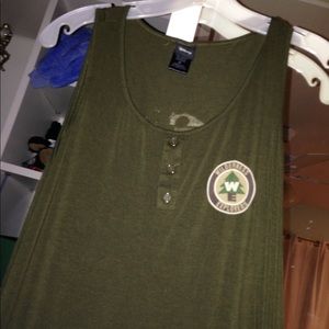 UP disney movie tank top in green